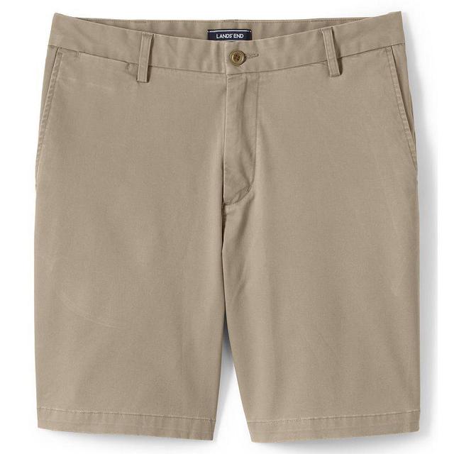 Mens Lands End Traditional-Fit Comfort-First 9-inch Knockabout Chino Shorts Grey Product Image