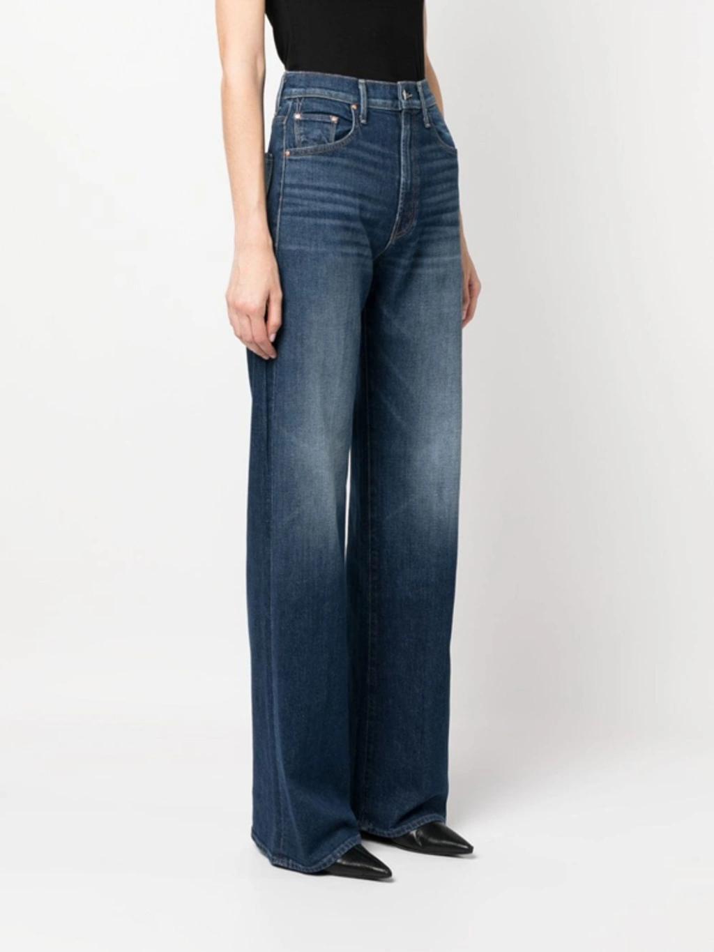 High-waist Wide-leg Jeans In Blue Product Image