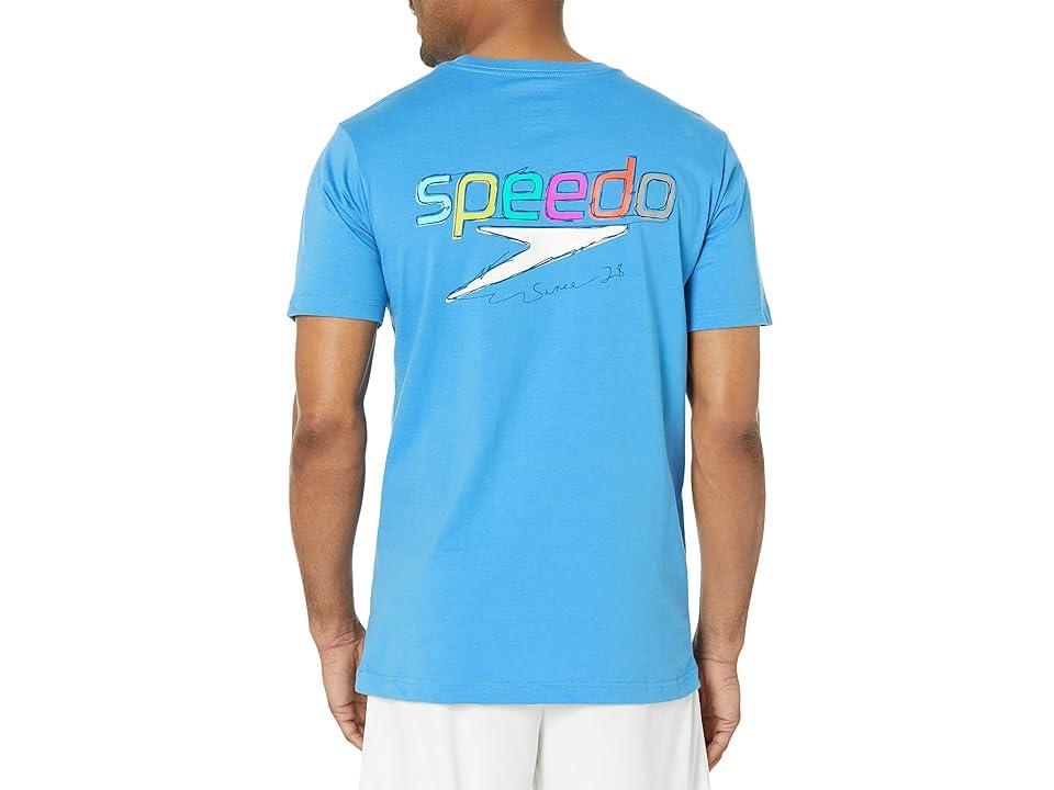 Speedo Graphic Short Sleeve Swim Tee Men's Swimwear Product Image