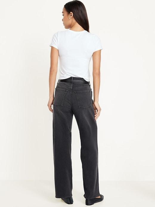 High-Waisted Wow Wide-Leg Jeans Product Image