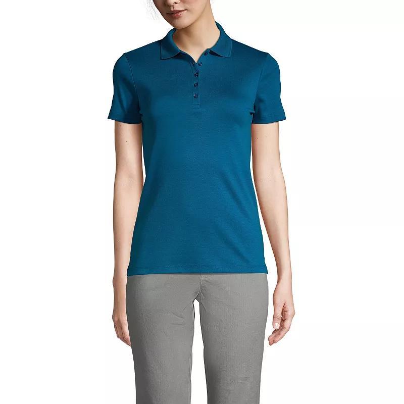 Womens Lands End Supima Cotton Polo Shirt Product Image