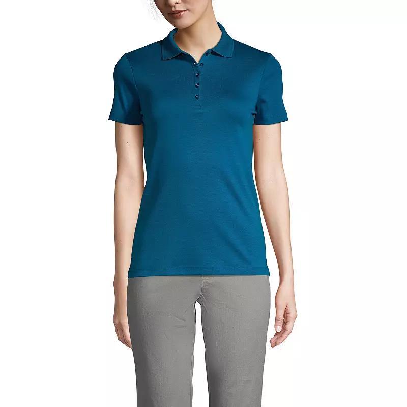 Womens Lands End Supima Cotton Polo Shirt Product Image