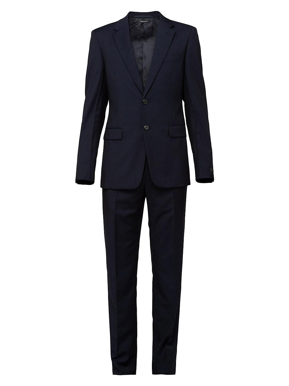 Mens Single Breasted Wool And Mohair Suit Product Image