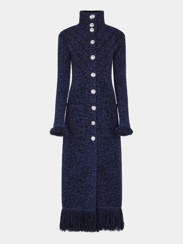 LONG COAT IN TWEED KNIT Product Image