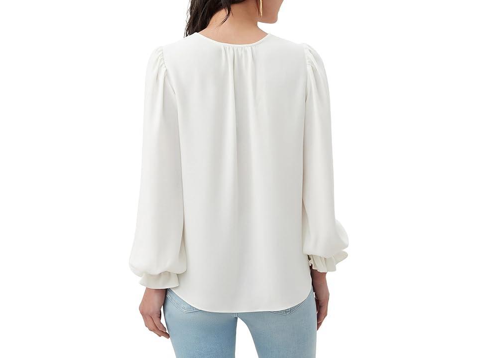 Trina Turk Zahara Top (Whitewash) Women's Clothing Product Image