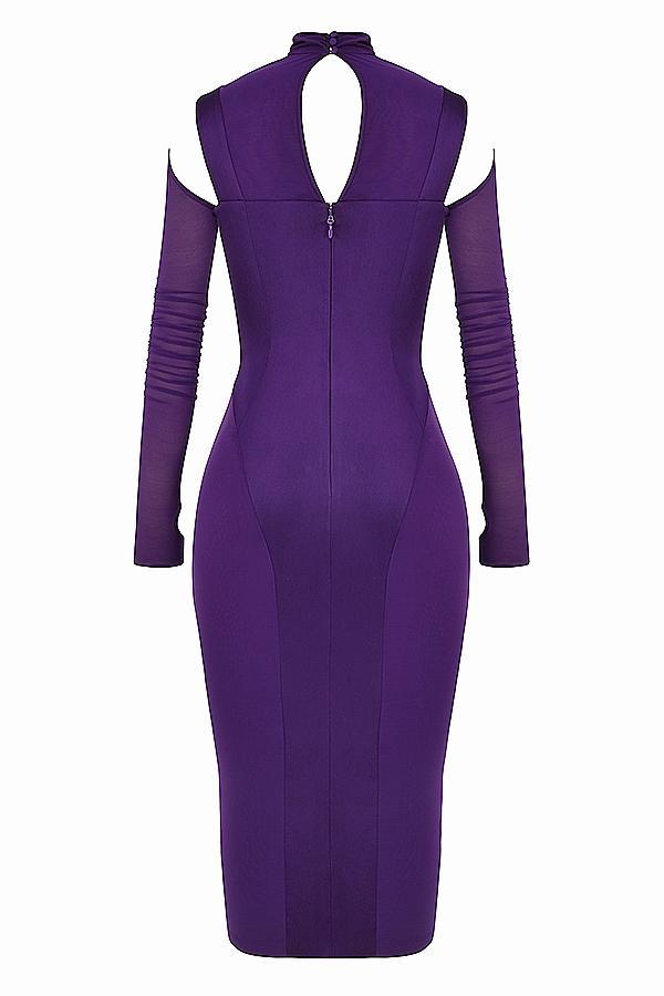 Talika Grape Corset Midi Dress Product Image