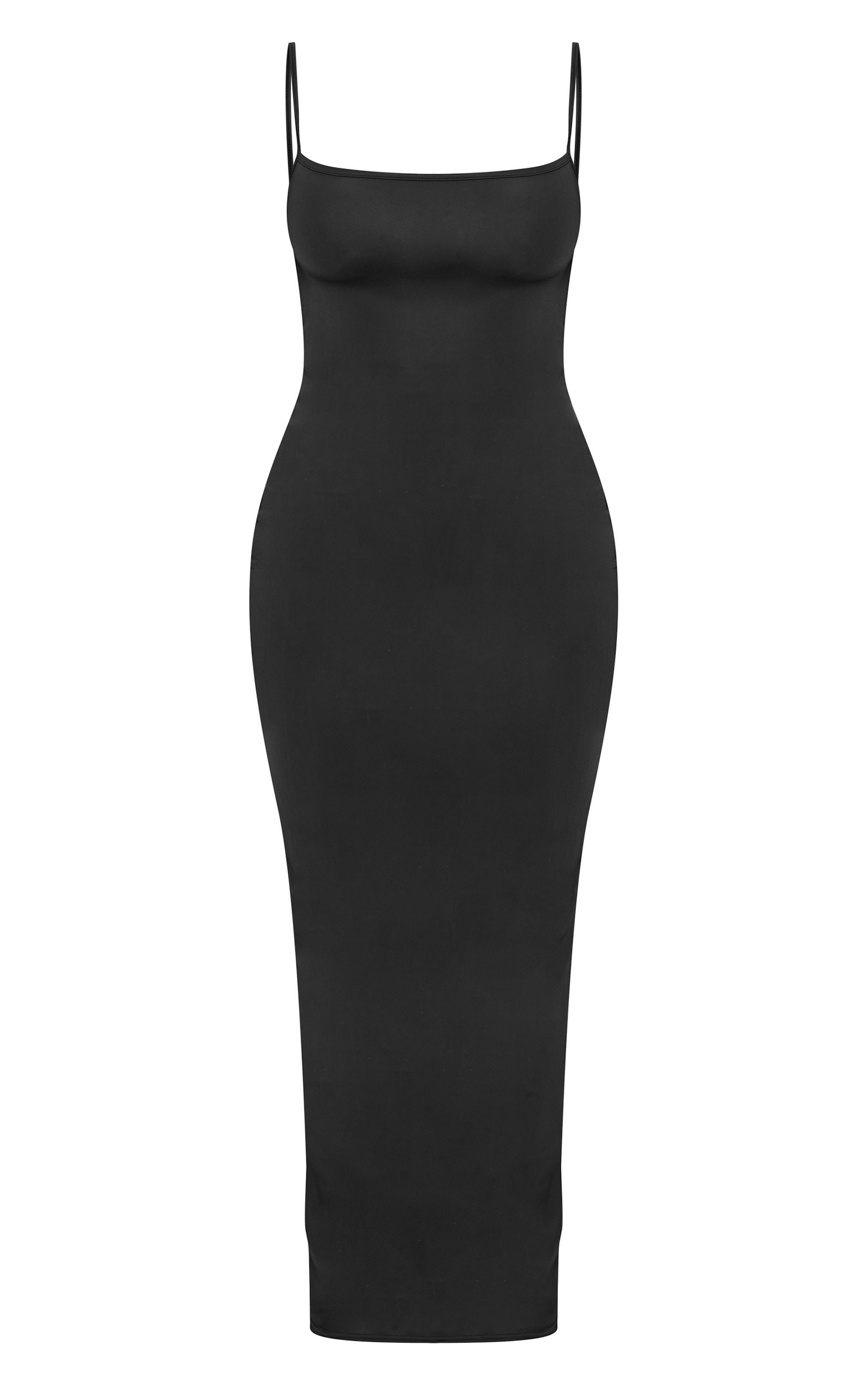 Shape Black Sculpt Strappy Back Detail Maxi Dress Product Image