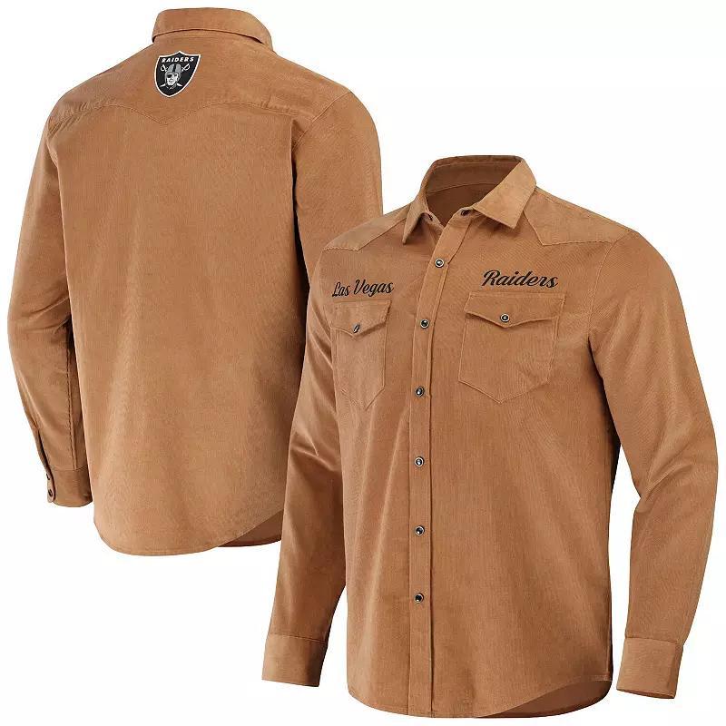 Mens Nfl x Darius Rucker Collection by Fanatics Tan Indianapolis Colts Western Full-Snap Shirt Product Image