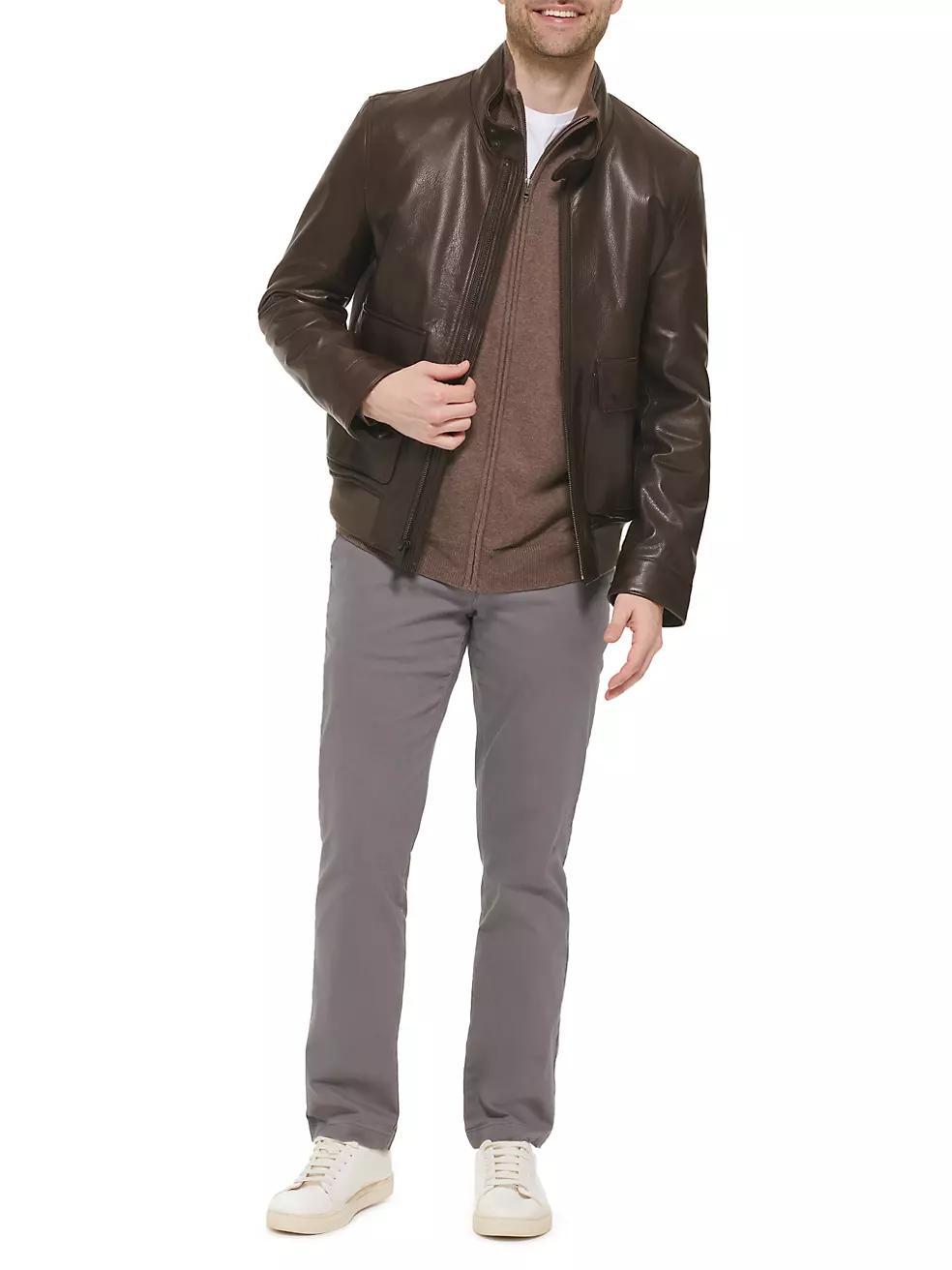 Classic Leather Jacket Product Image