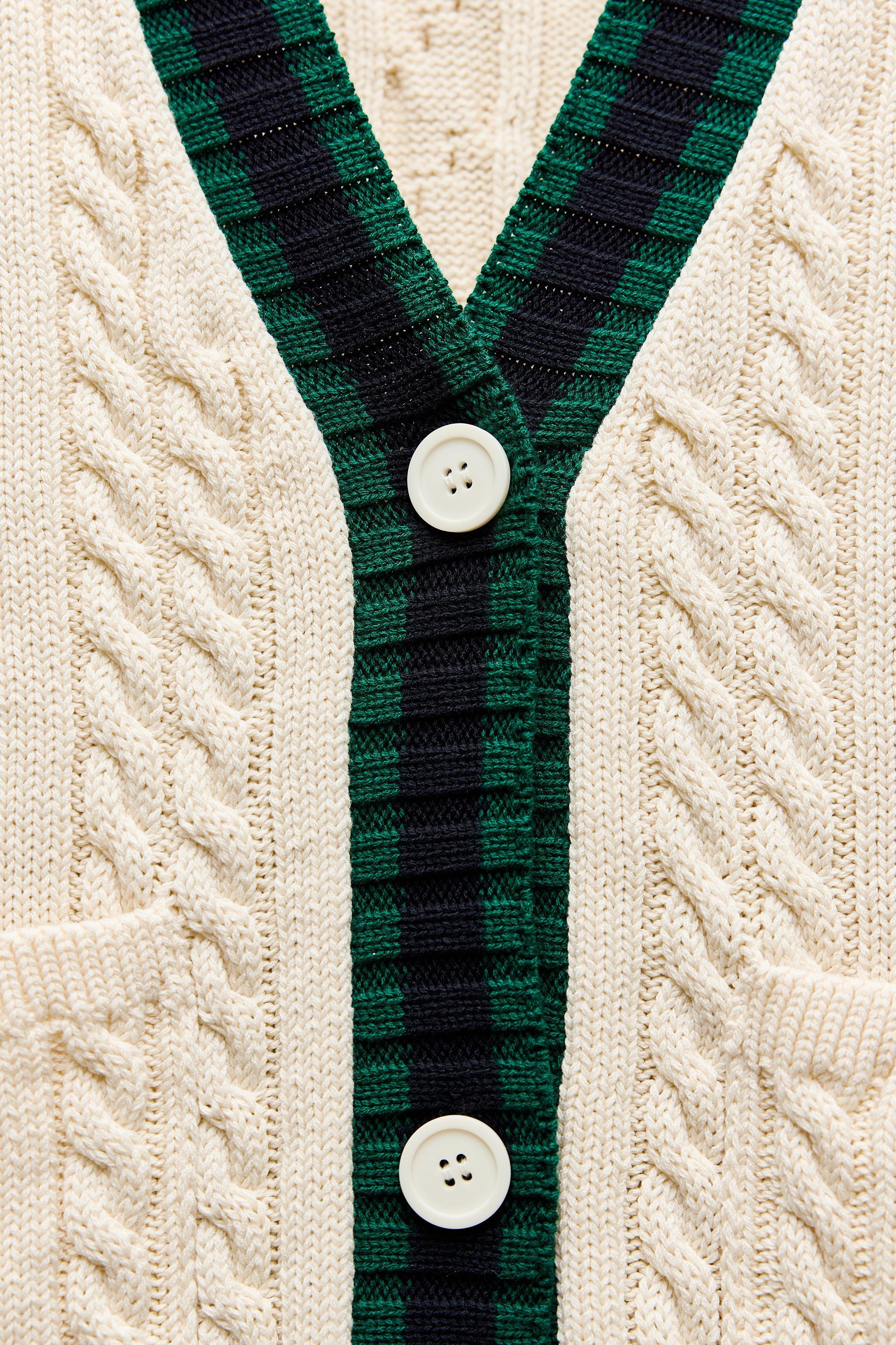 CABLE KNIT CARDIGAN Product Image