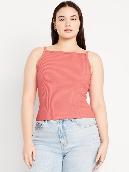 Rib-Knit Cami Tank Top Product Image