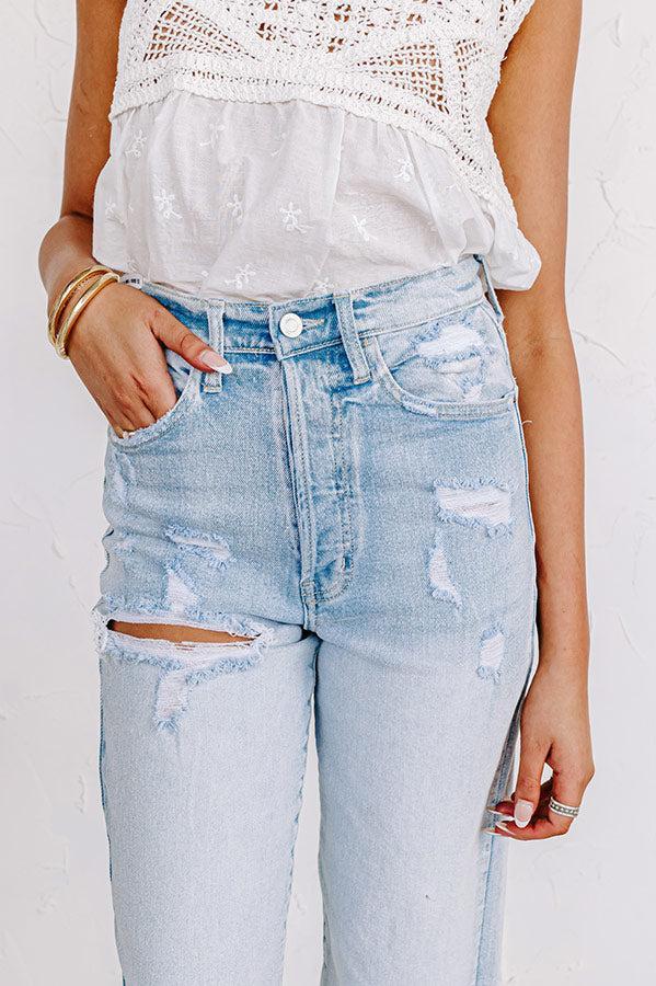 The Caylynn High Waist Distressed Jean Product Image