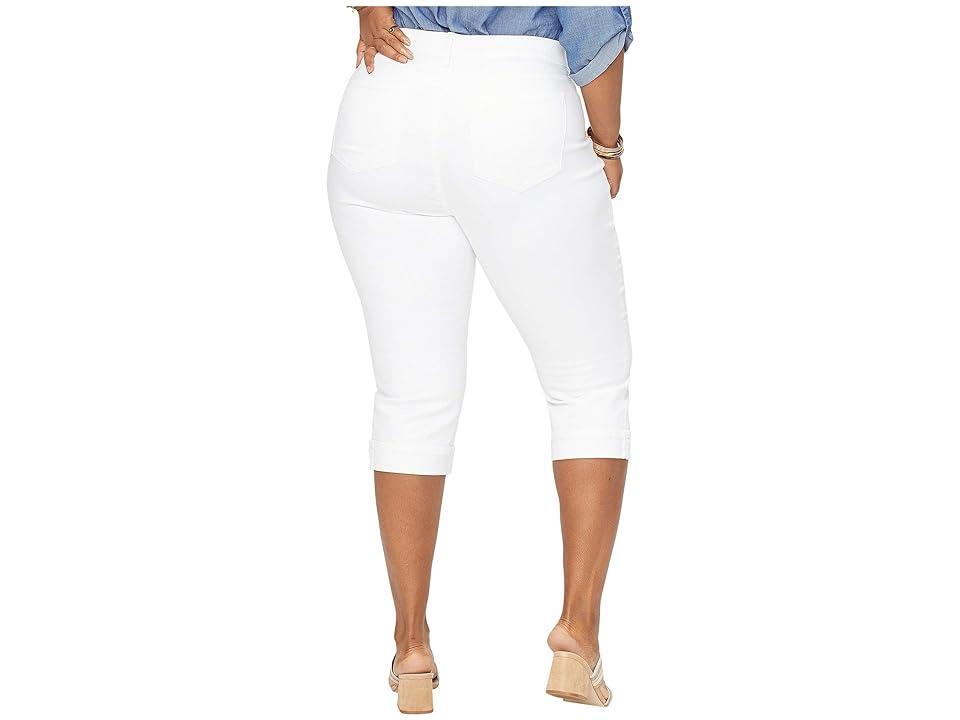 NYDJ Plus Size Marilyn Crop Cuff in Cool Embrace Denim in Optic (Optic ) Women's Jeans Product Image