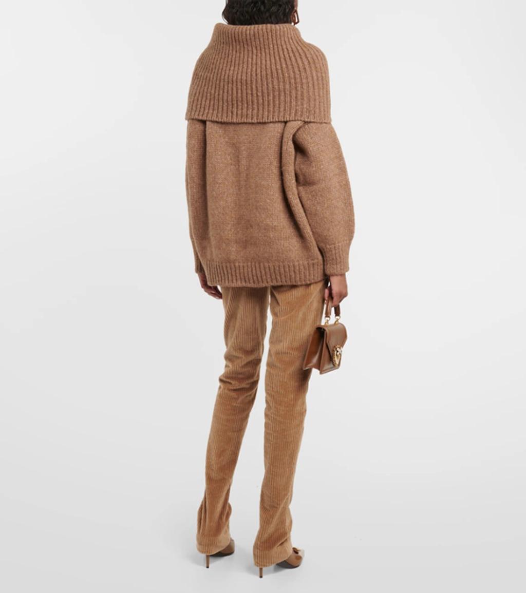 DOLCE & GABBANA Wool-blend Sweater In Beige Product Image