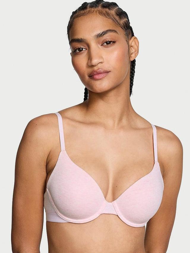 Lightly Lined Full-Coverage Cotton Bra Product Image