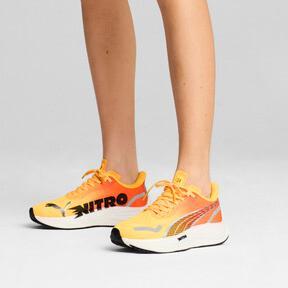 PUMA Velocity NITROâ¢ 3 FADE Women's Running Shoes in Sun Stream/Sunset Glow/White Product Image