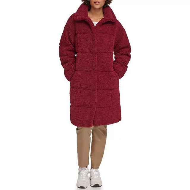 Womens Levis Long Quilted Sherpa Coat Product Image