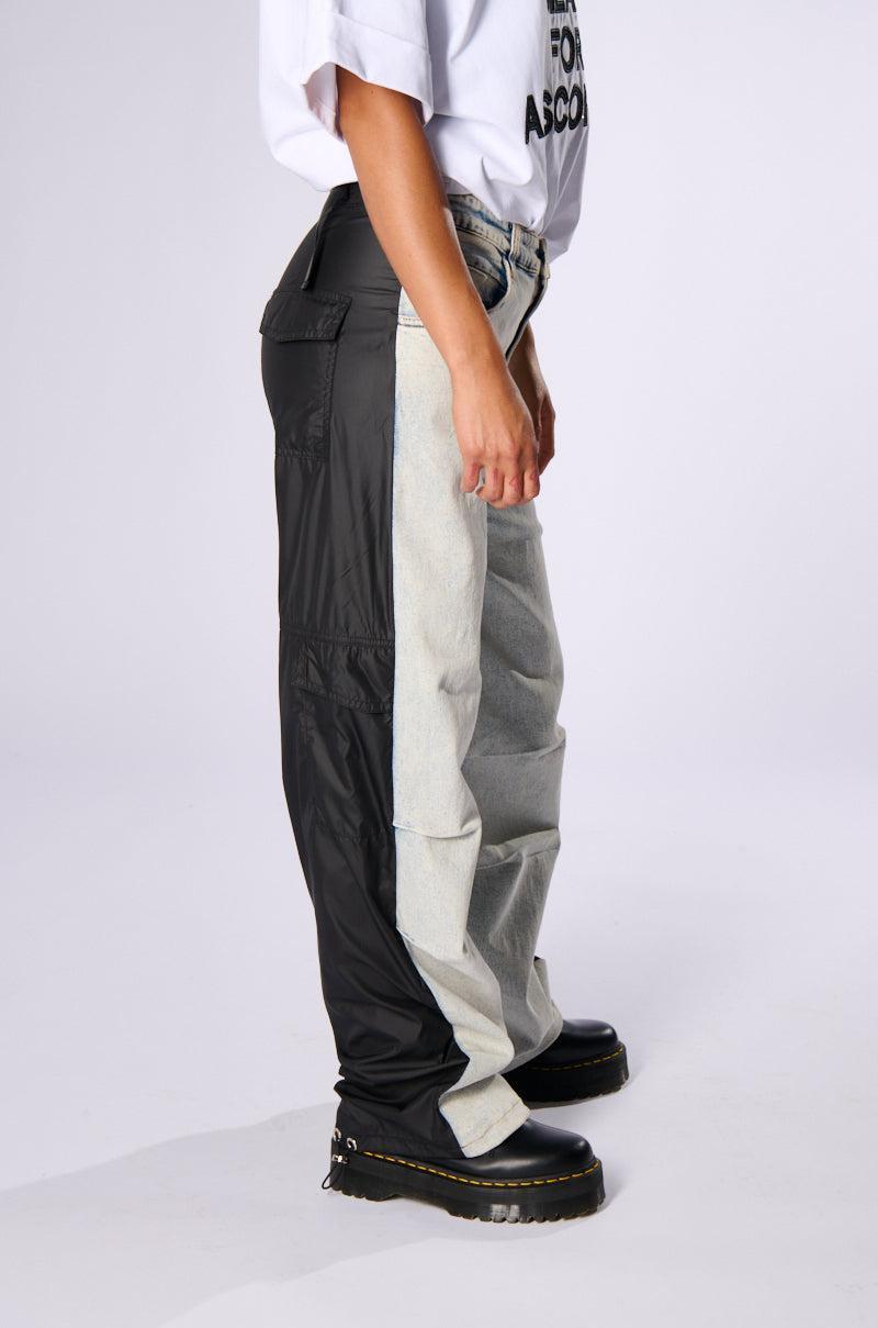 LIGHTS GO DOWN DENIM AND NYLON PANT Product Image