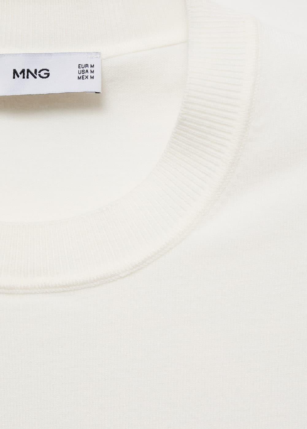 Fine-knit T-shirt - Men | MANGO USA Product Image