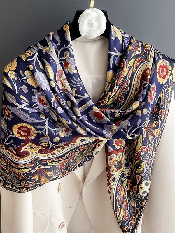 Flower Print Sun Protection Shawl&Scarf Product Image