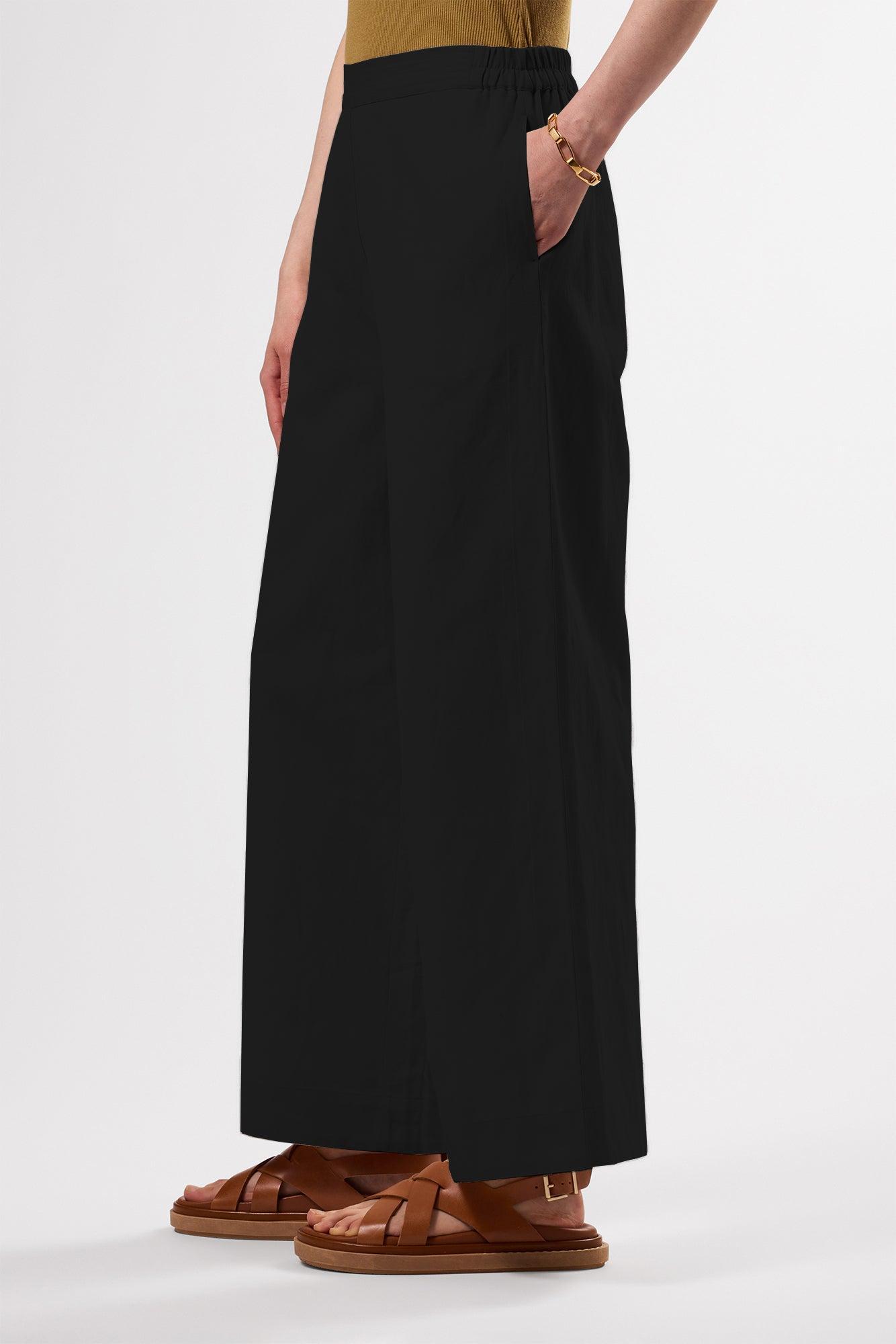 Malia Cotton Linen Pant - Black Product Image