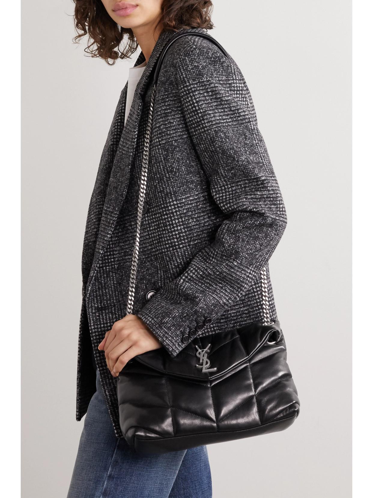 SAINT LAURENT Loulou Puffer Small Quilted Leather Shoulder Bag In Nero Product Image