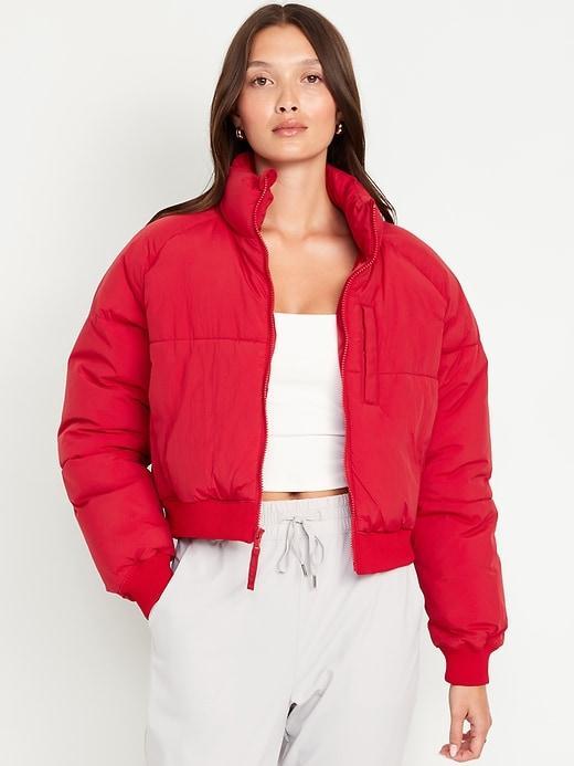 Oversized Crop Puffer Jacket Product Image