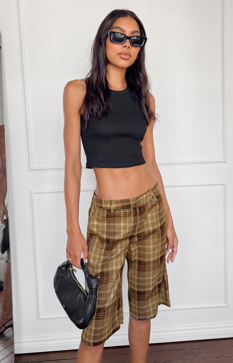 Lioness Kurt Chocolate Check Culottes Product Image