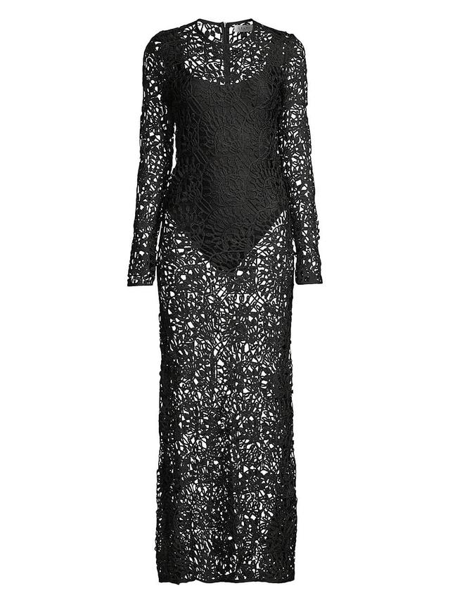 Womens Camila Geometric Lace Maxi Dress Product Image