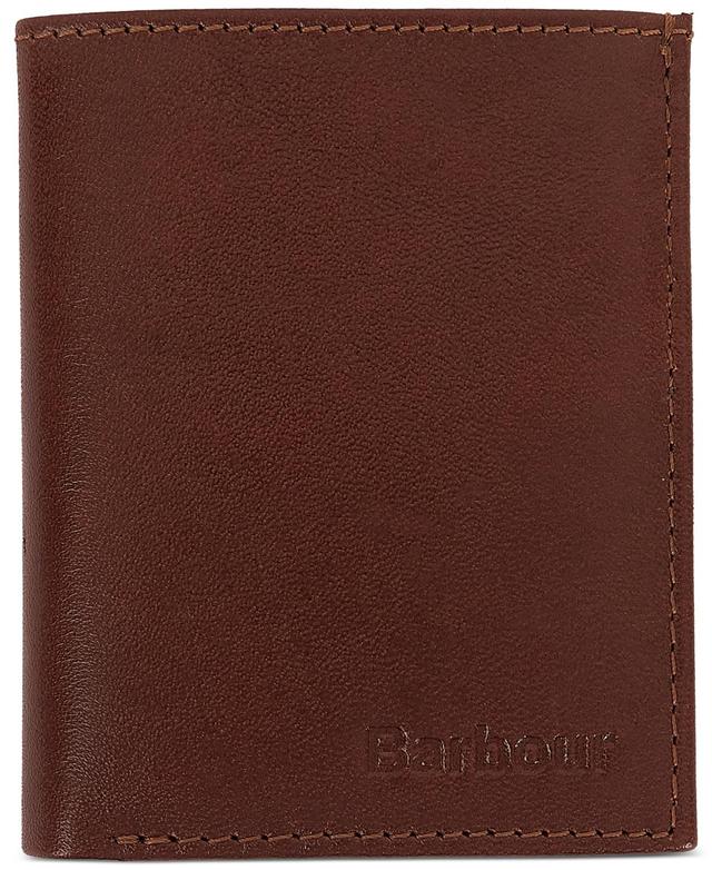 Barbour Mens Colwell Small Leather Billfold Wallet - Brown Product Image