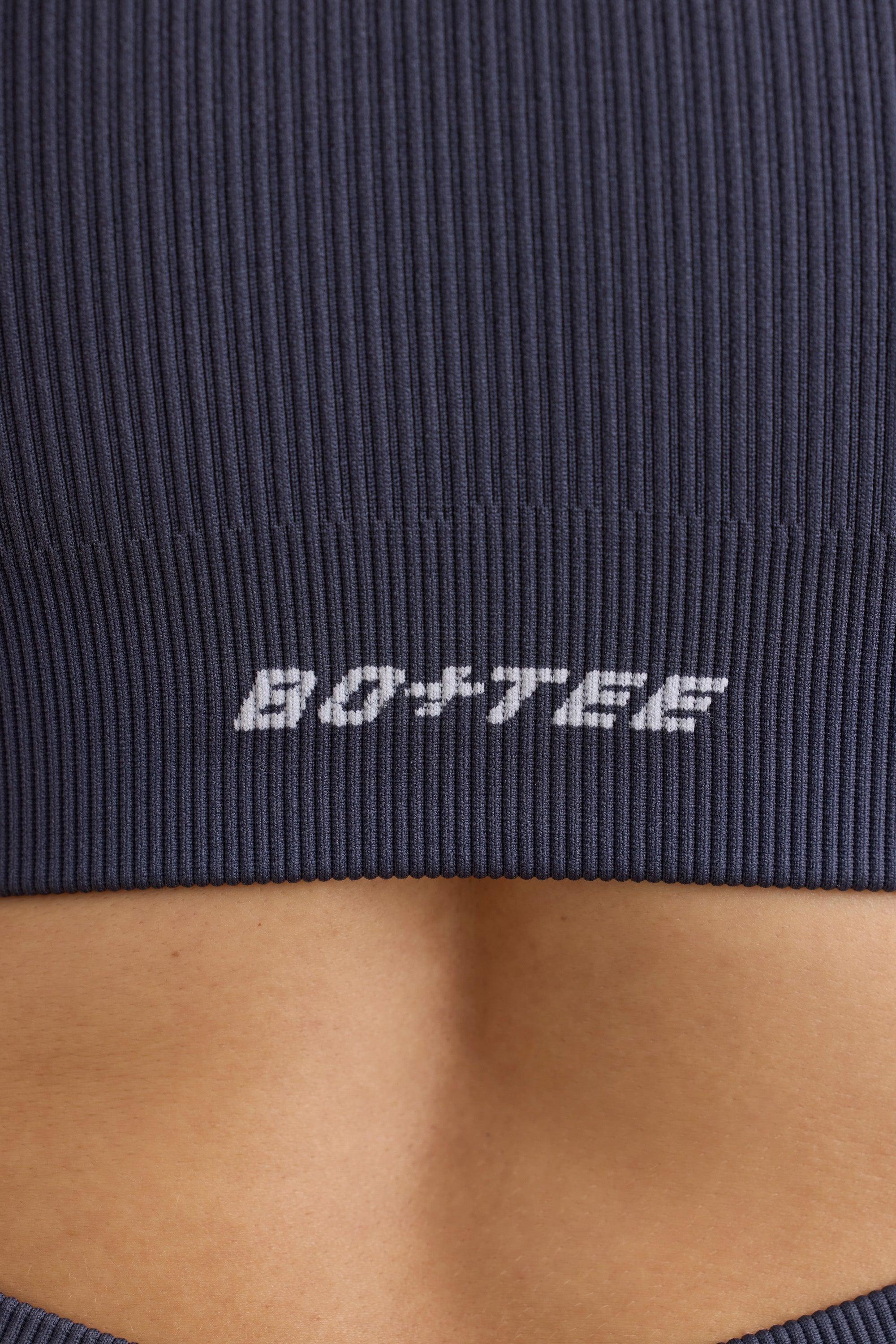 FlexiRib Wide Strap Sports Bra in Slate Female Product Image