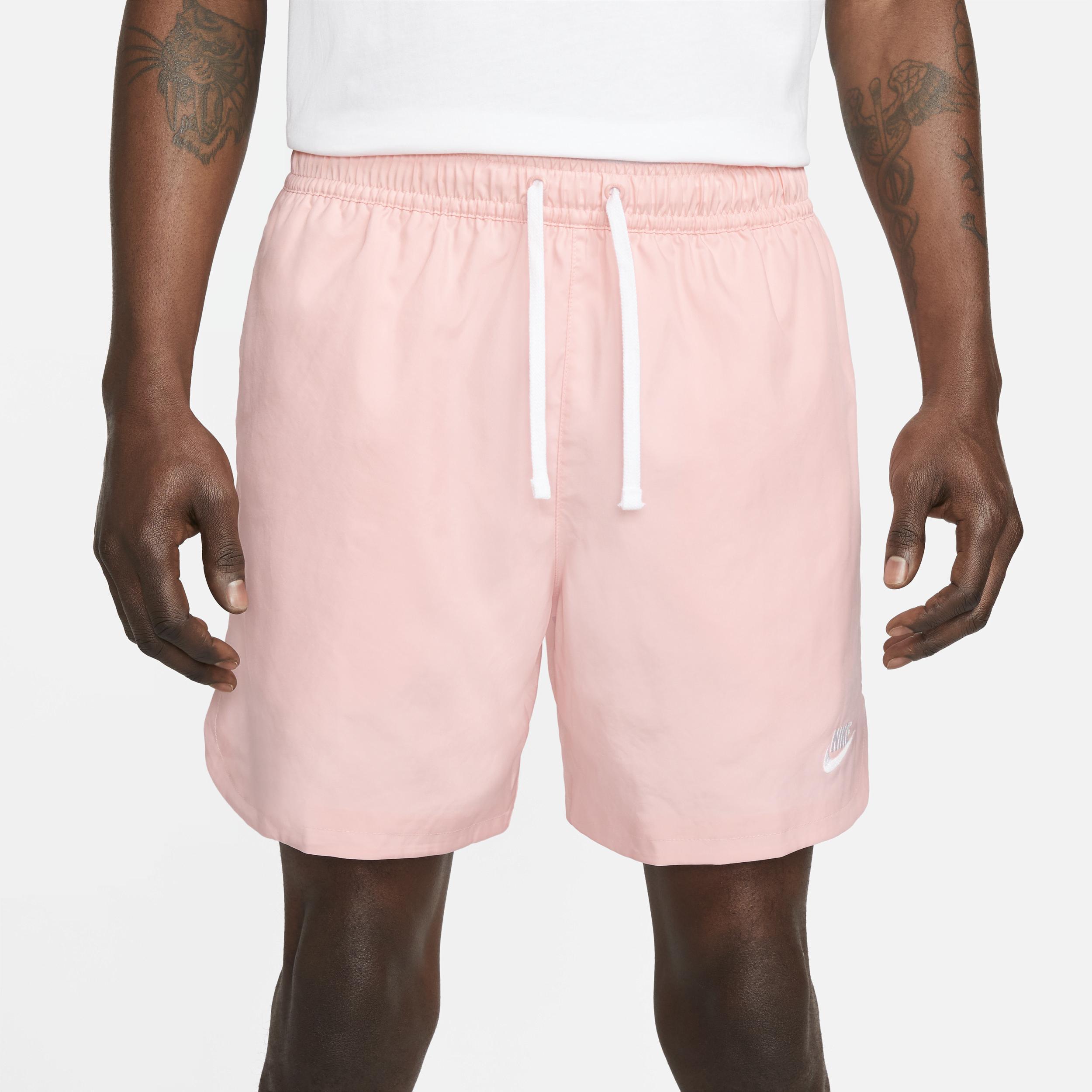 Nike Mens Nike Club Woven LND Flow Shorts - Mens Pink/White Product Image