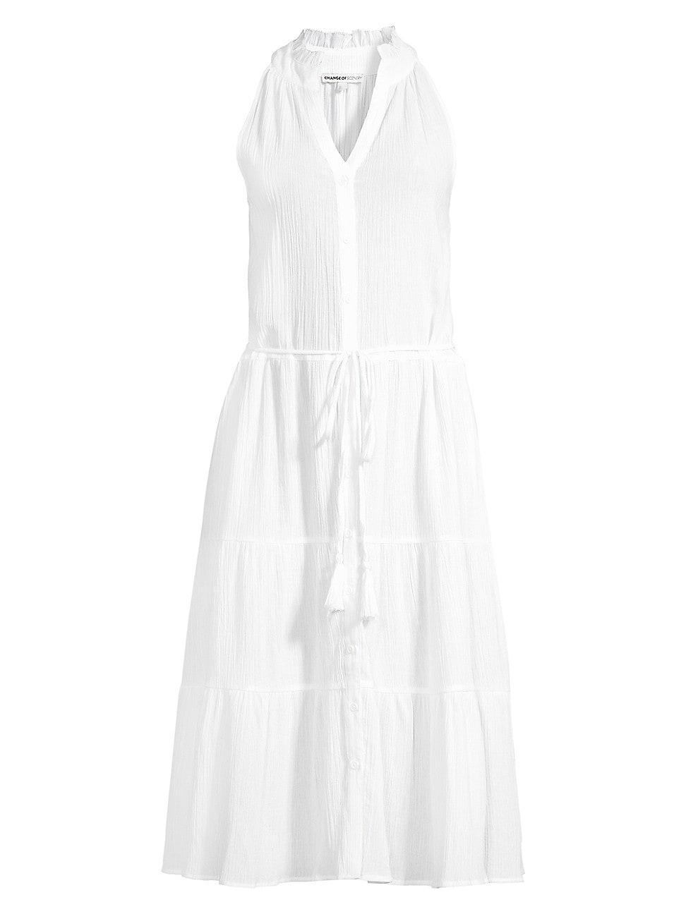 Womens Tracy Cotton Sleeveless Shirtdress Product Image