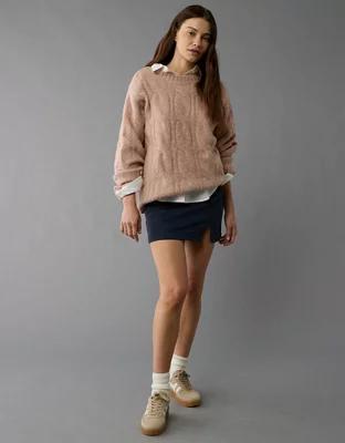 AE Whoa So Soft Cable Knit Sweater Product Image