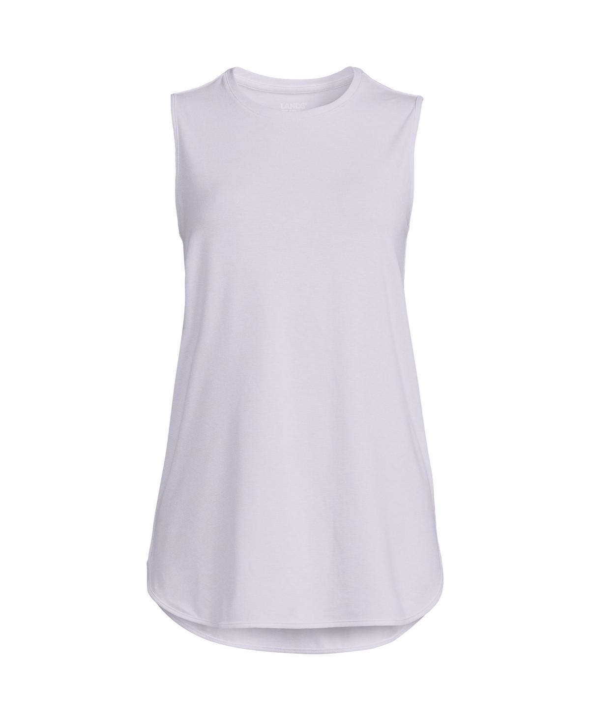 Petite Lands End Power Performance Tunic Tank Top, Womens Product Image