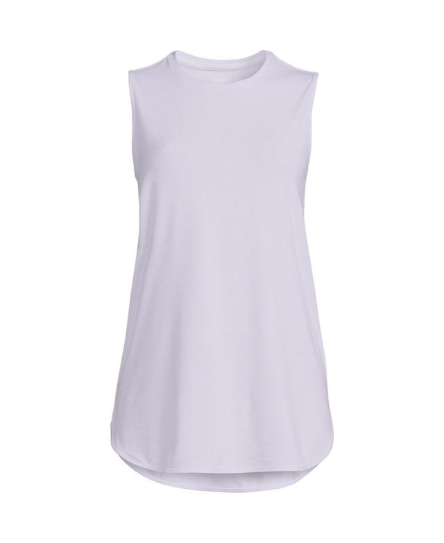 Womens Lands End Moisture-Wicking Tunic Tank Top Product Image