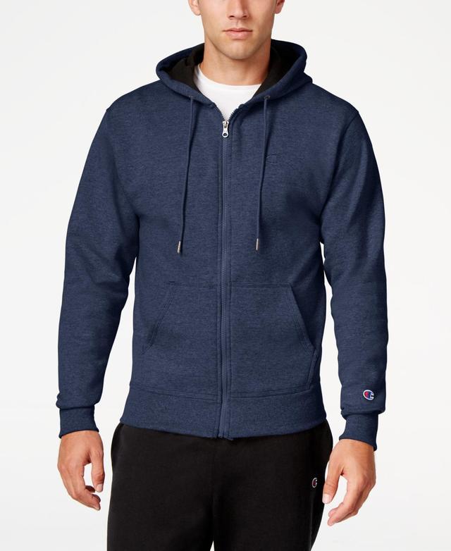 Champion Mens Powerblend Fleece Zip Hoodie Product Image