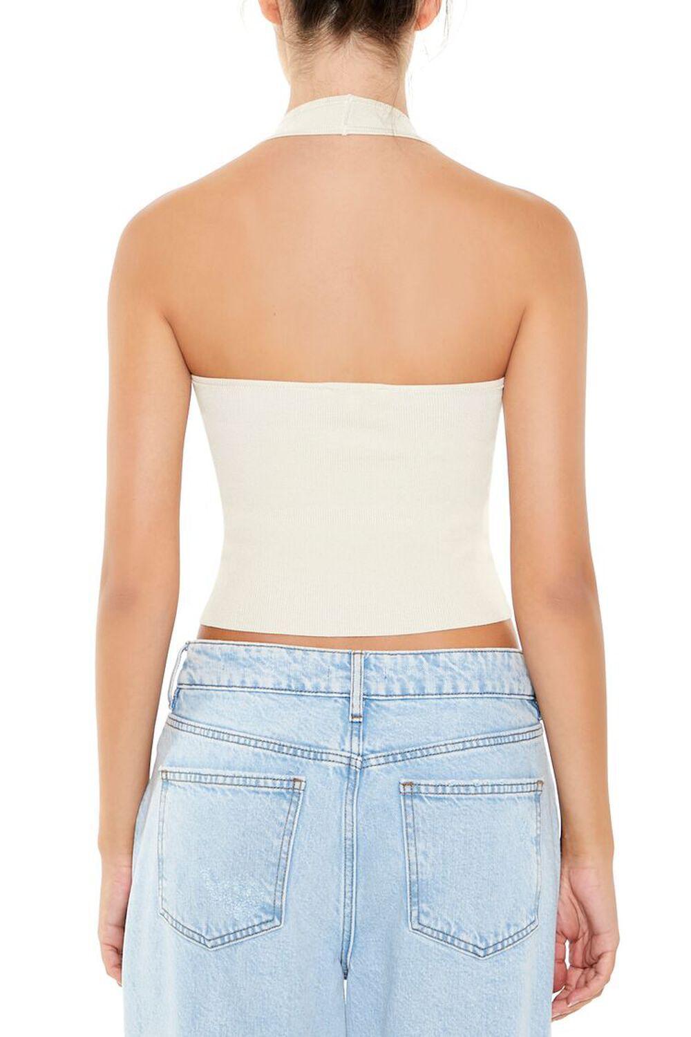 Sweater-Knit Halter Crop Top | Forever 21 Product Image