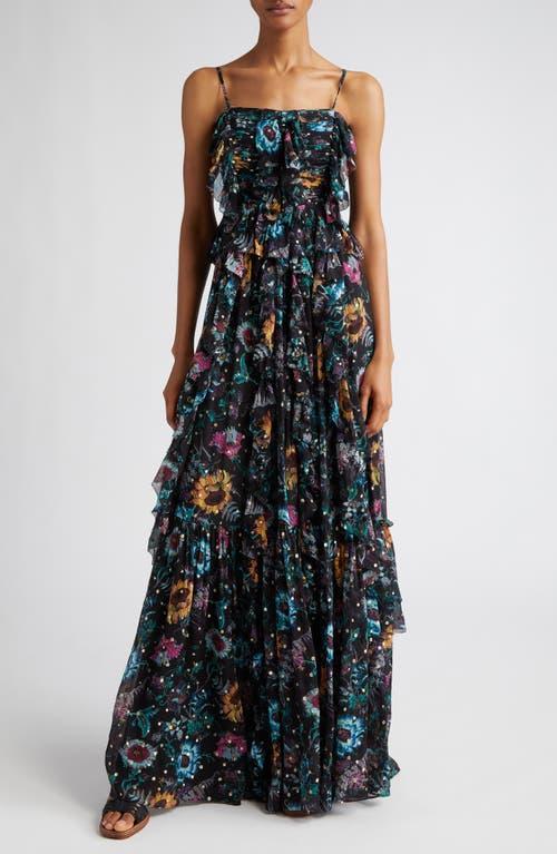 Ulla Johnson Colette Floral Silk Blend Gown Product Image