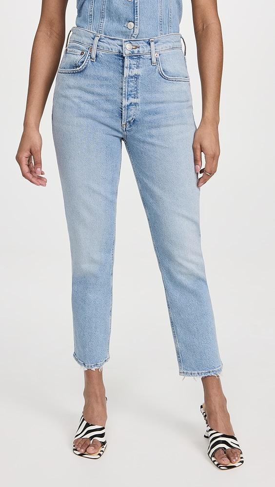 AGOLDE Riley High Rise Straight Crop Jeans | Shopbop Product Image