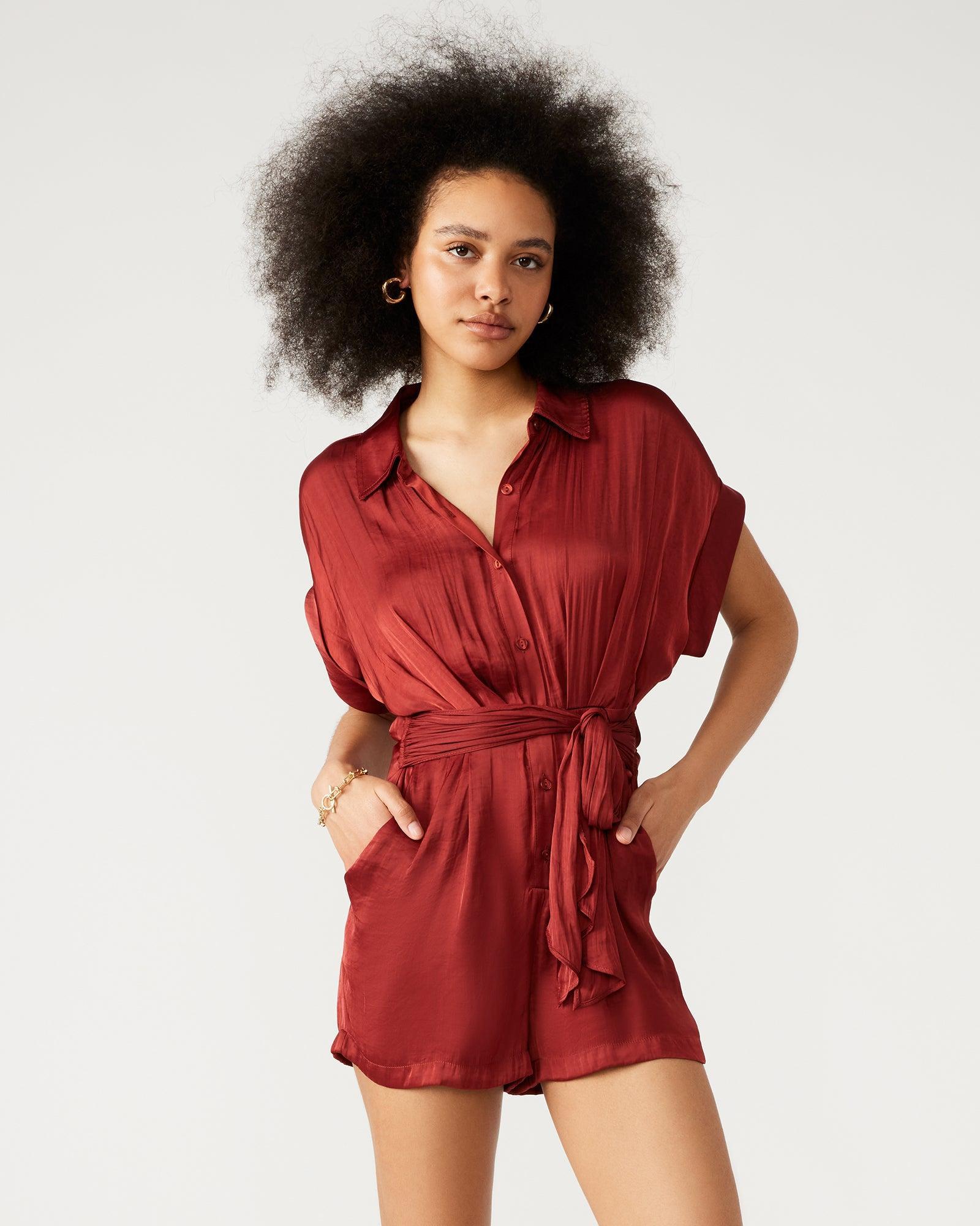 TORI ROMPER BURNT ORANGE Female Product Image