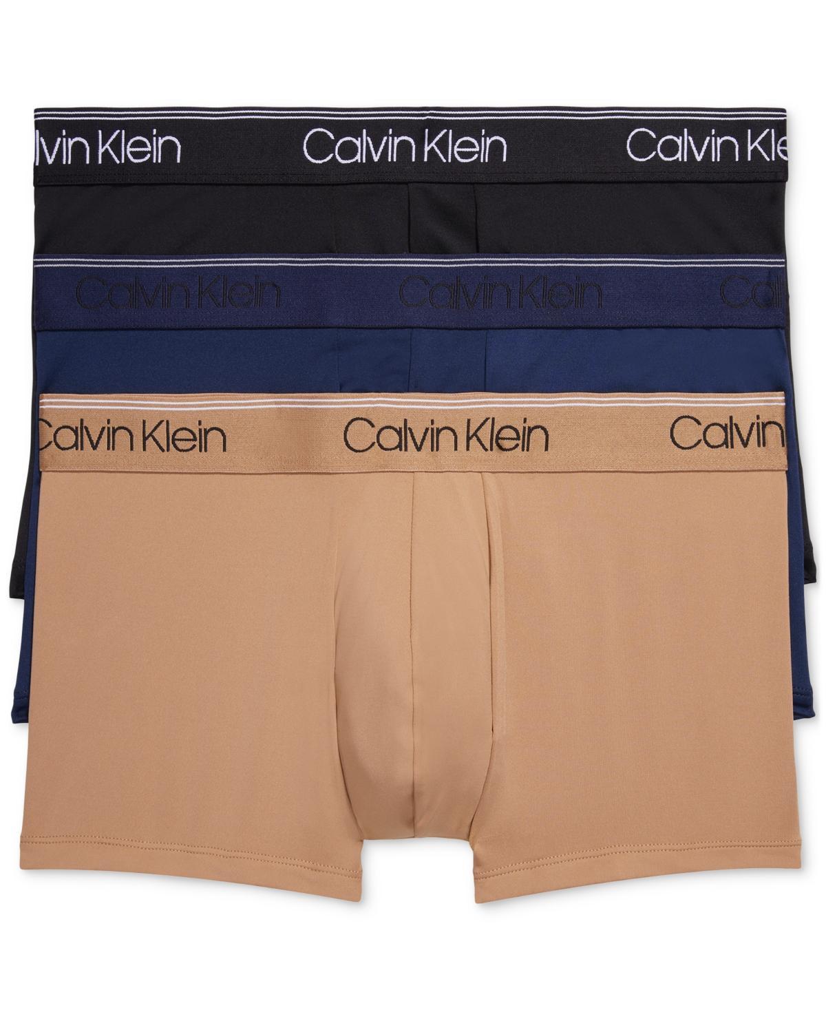 Mens Calvin Klein 3-Pack Microfiber Stretch Low-Rise Trunks, Mens Product Image