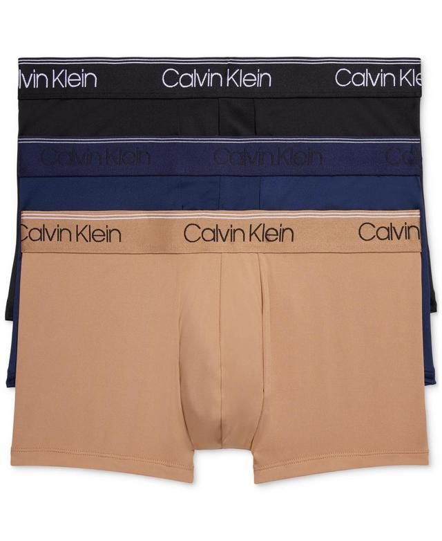 Calvin Klein Mens Micro Stretch 3-Pack Low Rise Trunk - Multi - S Product Image