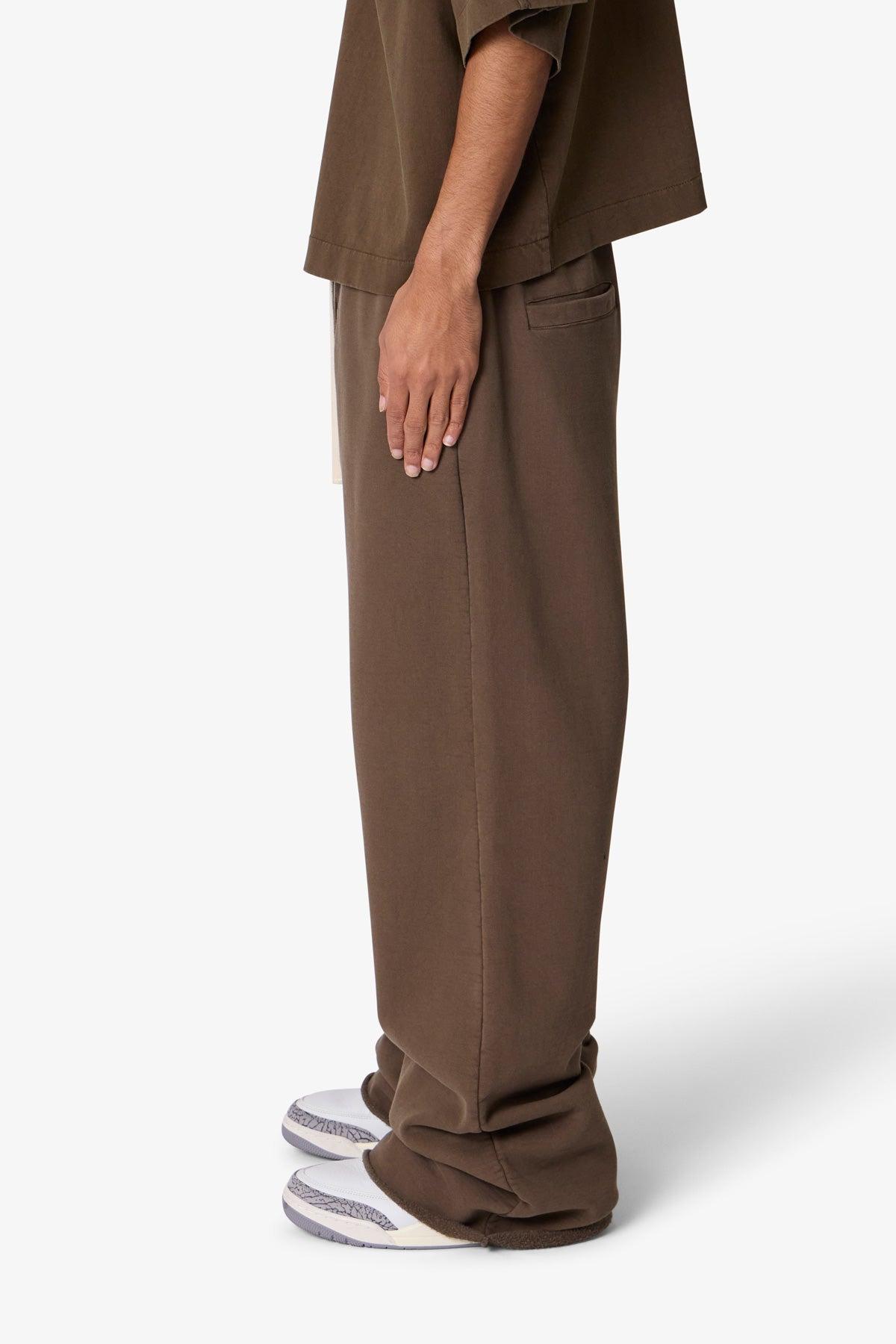 Ultra Baggy Heavy Fleece Sweatpants - Olive Product Image