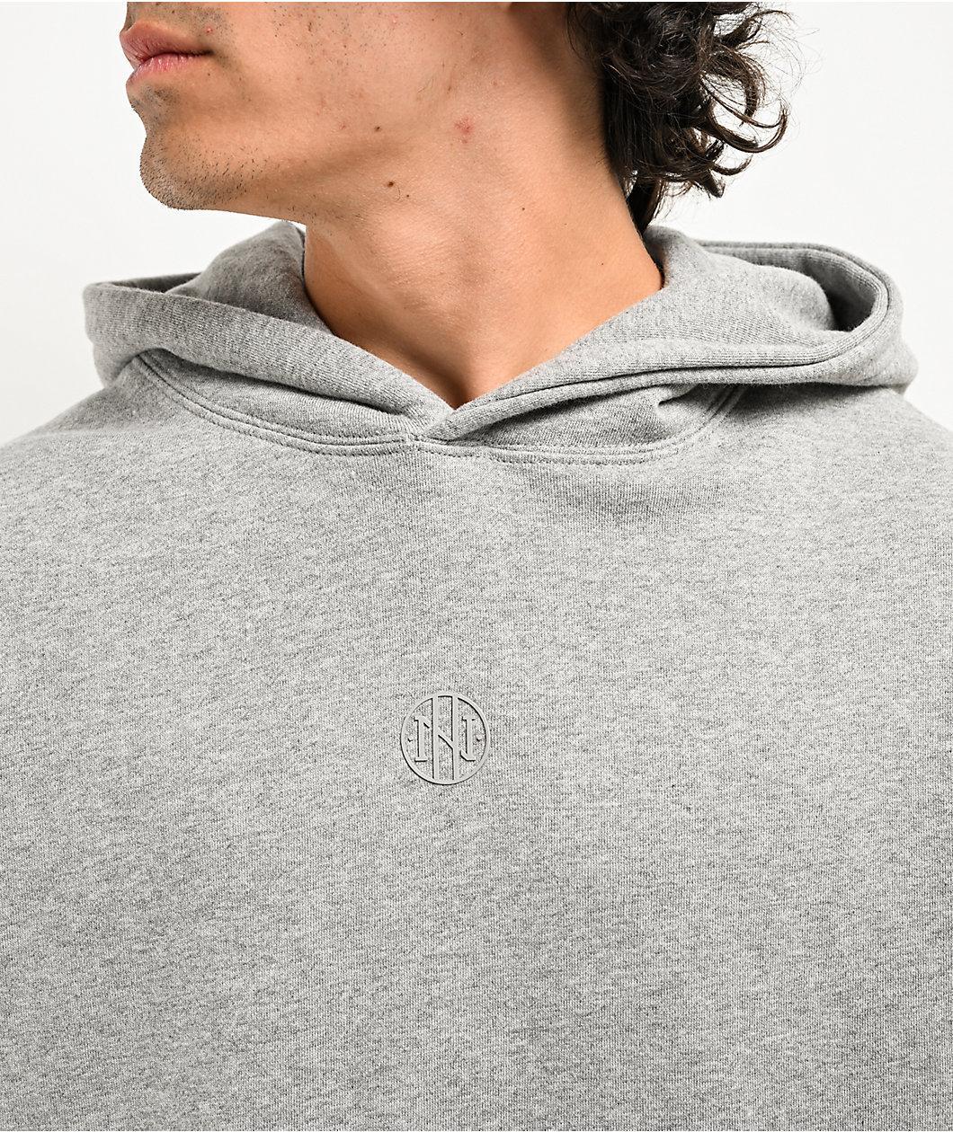 Ninth Hall Fundamentals Heather Grey Boxy Hoodie Product Image