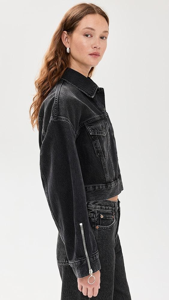 7 For All Mankind Oli Cropped Trucker Jacket | Shopbop Product Image