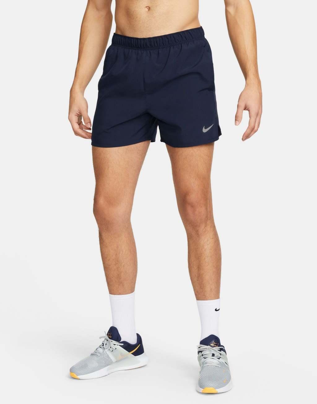 Nike Running Challenger Dri-FIT 5 inch shorts in navy Product Image