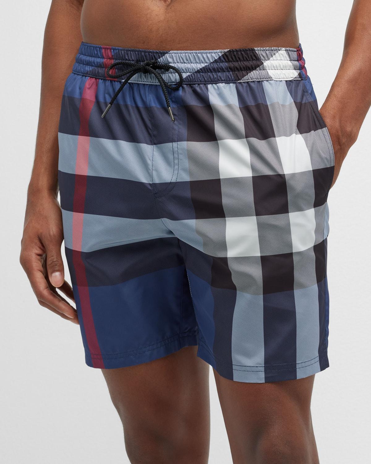 burberry Guildes Check Swim Trunks Product Image