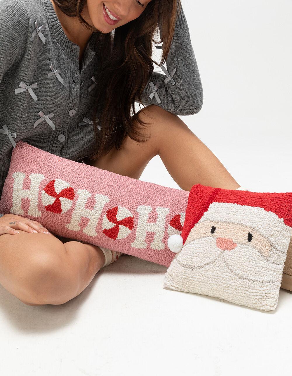 Candy Cane Ho Ho Ho Hook Pillow Product Image