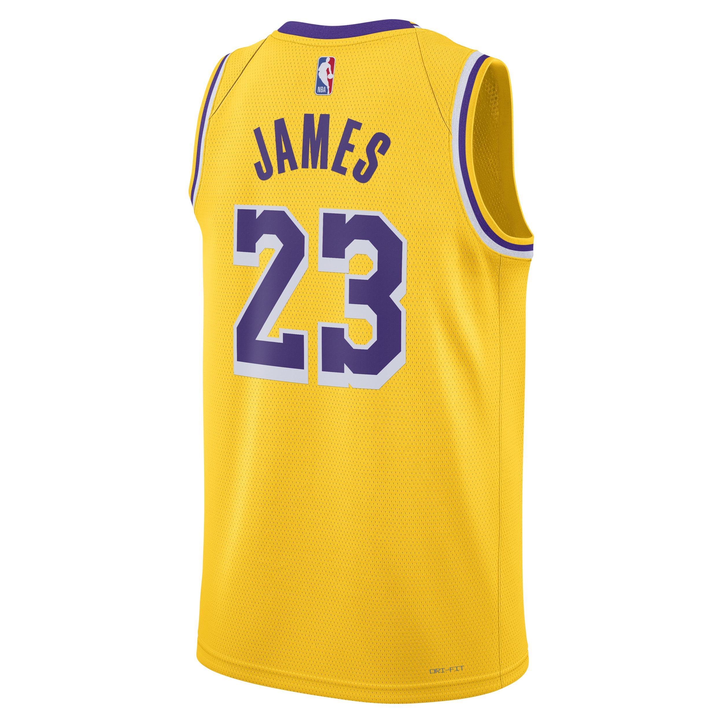 Unisex Nike LeBron James Los Angeles Lakers Swingman Jersey - Icon Edition, Adult Unisex Product Image